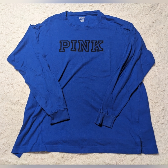 PINK Victoria's Secret Y2K Logo Hoodie and Long Sleeved Tee Bundle sz L - Picture 9 of 16